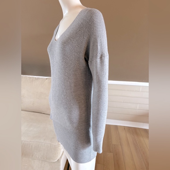 WHBM Long Sleeve Ribbed Tunic Cashmere Blend White House Black Market Size Small - Picture 5 of 7